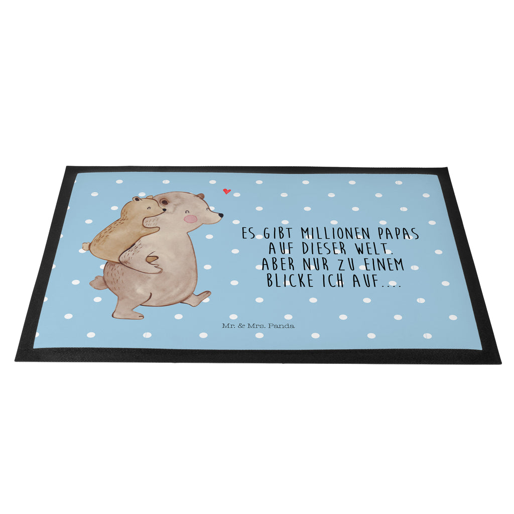Fußmatte Papa Bär Geschenk, Vatertag, Papa, Vater, Papi, Vati, Onkel, Geburtstag Türvorleger, Schmutzmatte, Fußabtreter, Matte, Schmutzfänger, Fußabstreifer, Schmutzfangmatte, Türmatte, Motivfußmatte,  Haustürmatte, Vorleger  Familie, Vatertag, Muttertag, Bruder, Schwester, Mama, Papa, Oma, Opa
