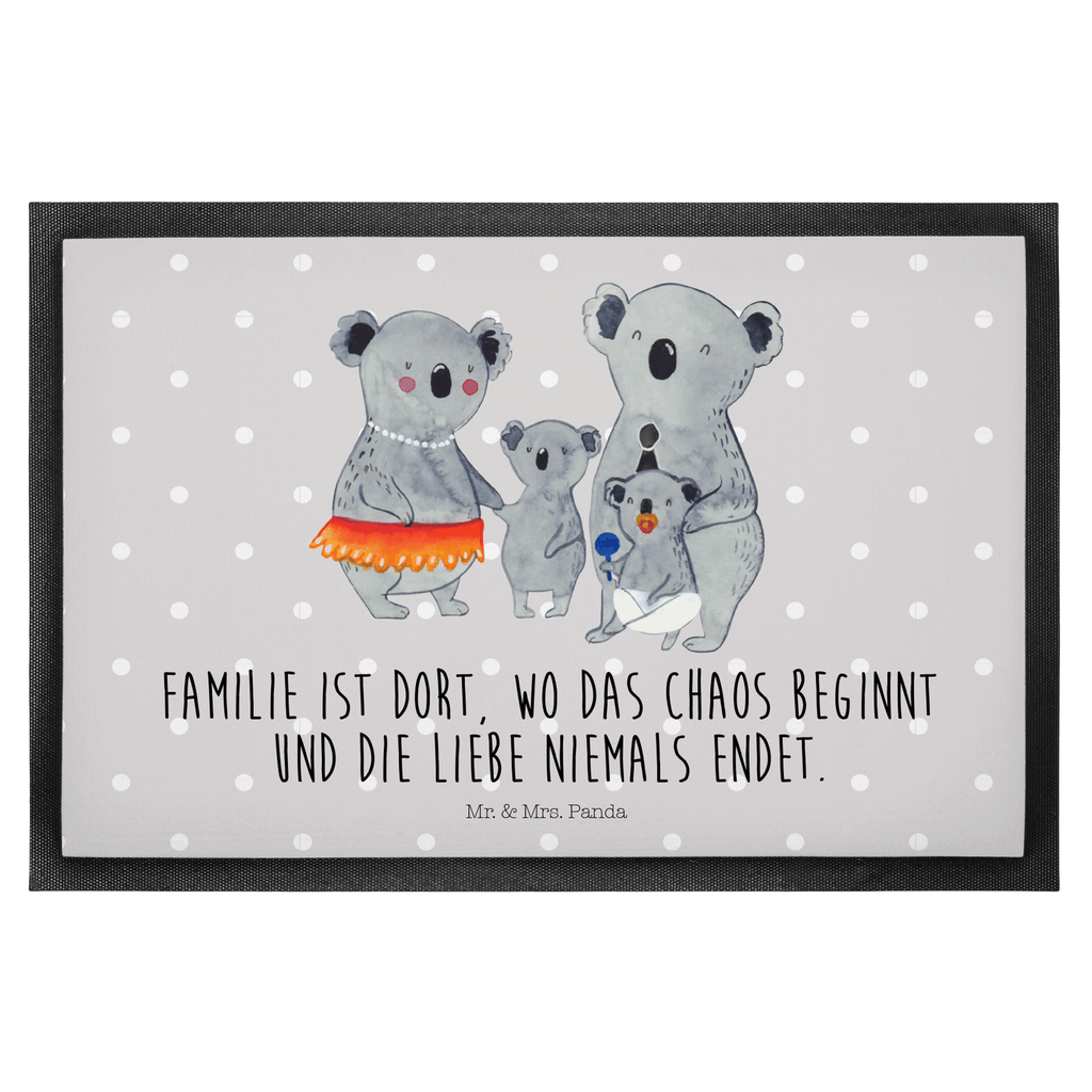 Fußmatte Koala Familie Koala, Koalas, Familie, Family, Mama, Papa, Kinder, Geschwister, Familienleben Türvorleger, Schmutzmatte, Fußabtreter, Matte, Schmutzfänger, Fußabstreifer, Schmutzfangmatte, Türmatte, Motivfußmatte,  Haustürmatte, Vorleger  Familie, Vatertag, Muttertag, Bruder, Schwester, Mama, Papa, Oma, Opa