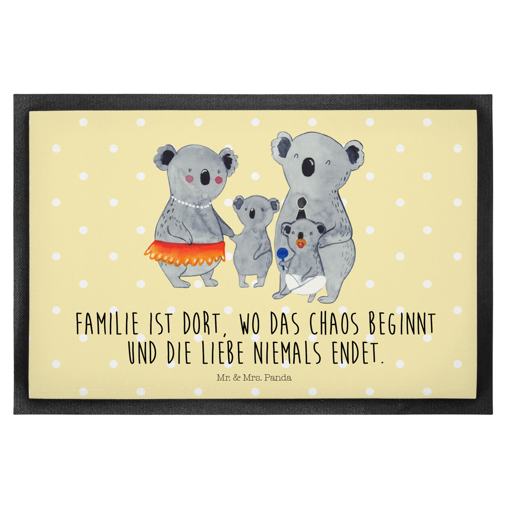 Fußmatte Koala Familie Koala, Koalas, Familie, Family, Mama, Papa, Kinder, Geschwister, Familienleben Türvorleger, Schmutzmatte, Fußabtreter, Matte, Schmutzfänger, Fußabstreifer, Schmutzfangmatte, Türmatte, Motivfußmatte,  Haustürmatte, Vorleger  Familie, Vatertag, Muttertag, Bruder, Schwester, Mama, Papa, Oma, Opa