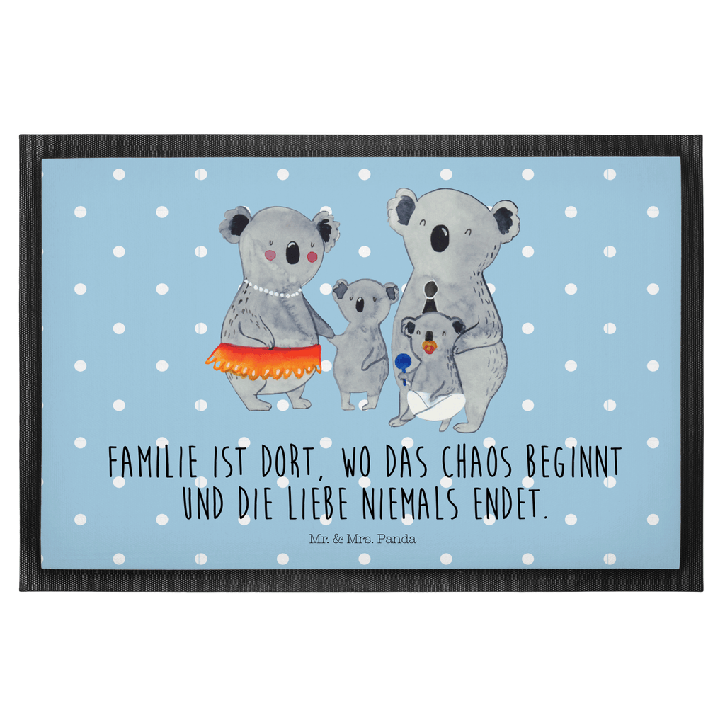 Fußmatte Koala Familie Koala, Koalas, Familie, Family, Mama, Papa, Kinder, Geschwister, Familienleben Türvorleger, Schmutzmatte, Fußabtreter, Matte, Schmutzfänger, Fußabstreifer, Schmutzfangmatte, Türmatte, Motivfußmatte,  Haustürmatte, Vorleger  Familie, Vatertag, Muttertag, Bruder, Schwester, Mama, Papa, Oma, Opa