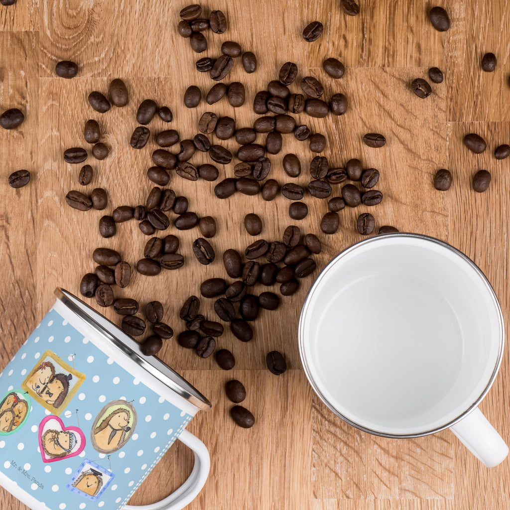 Camping Emaille Tasse Igel Familie Campingtasse, Trinkbecher, Metalltasse, Outdoor Tasse, Emaille Trinkbecher, Blechtasse Outdoor, Emaille Campingbecher, Edelstahl Trinkbecher, Metalltasse für Camping, Kaffee Blechtasse, Camping Tasse Metall, Familie, Vatertag, Muttertag, Bruder, Schwester, Mama, Papa, Oma, Opa, Liebe, Igel, Bilder, Zusammenhalt, Glück