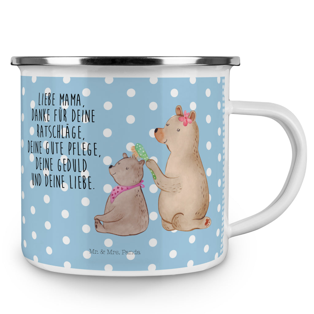 Camping Emaille Tasse Bär mit Kind Campingtasse, Trinkbecher, Metalltasse, Outdoor Tasse, Emaille Trinkbecher, Blechtasse Outdoor, Emaille Campingbecher, Edelstahl Trinkbecher, Metalltasse für Camping, Kaffee Blechtasse, Camping Tasse Metall, Familie, Vatertag, Muttertag, Bruder, Schwester, Mama, Papa, Oma, Opa, Geschenk, Mutti, Mutter