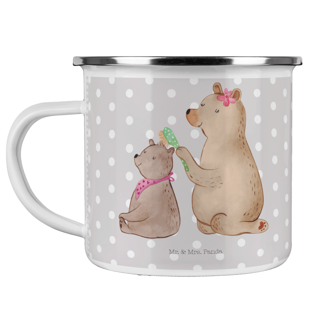 Camping Emaille Tasse Bär mit Kind Campingtasse, Trinkbecher, Metalltasse, Outdoor Tasse, Emaille Trinkbecher, Blechtasse Outdoor, Emaille Campingbecher, Edelstahl Trinkbecher, Metalltasse für Camping, Kaffee Blechtasse, Camping Tasse Metall, Familie, Vatertag, Muttertag, Bruder, Schwester, Mama, Papa, Oma, Opa, Geschenk, Mutti, Mutter
