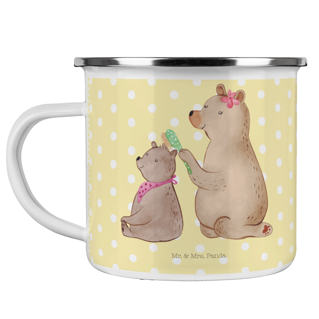 Camping Emaille Tasse Bär mit Kind Campingtasse, Trinkbecher, Metalltasse, Outdoor Tasse, Emaille Trinkbecher, Blechtasse Outdoor, Emaille Campingbecher, Edelstahl Trinkbecher, Metalltasse für Camping, Kaffee Blechtasse, Camping Tasse Metall, Familie, Vatertag, Muttertag, Bruder, Schwester, Mama, Papa, Oma, Opa, Geschenk, Mutti, Mutter