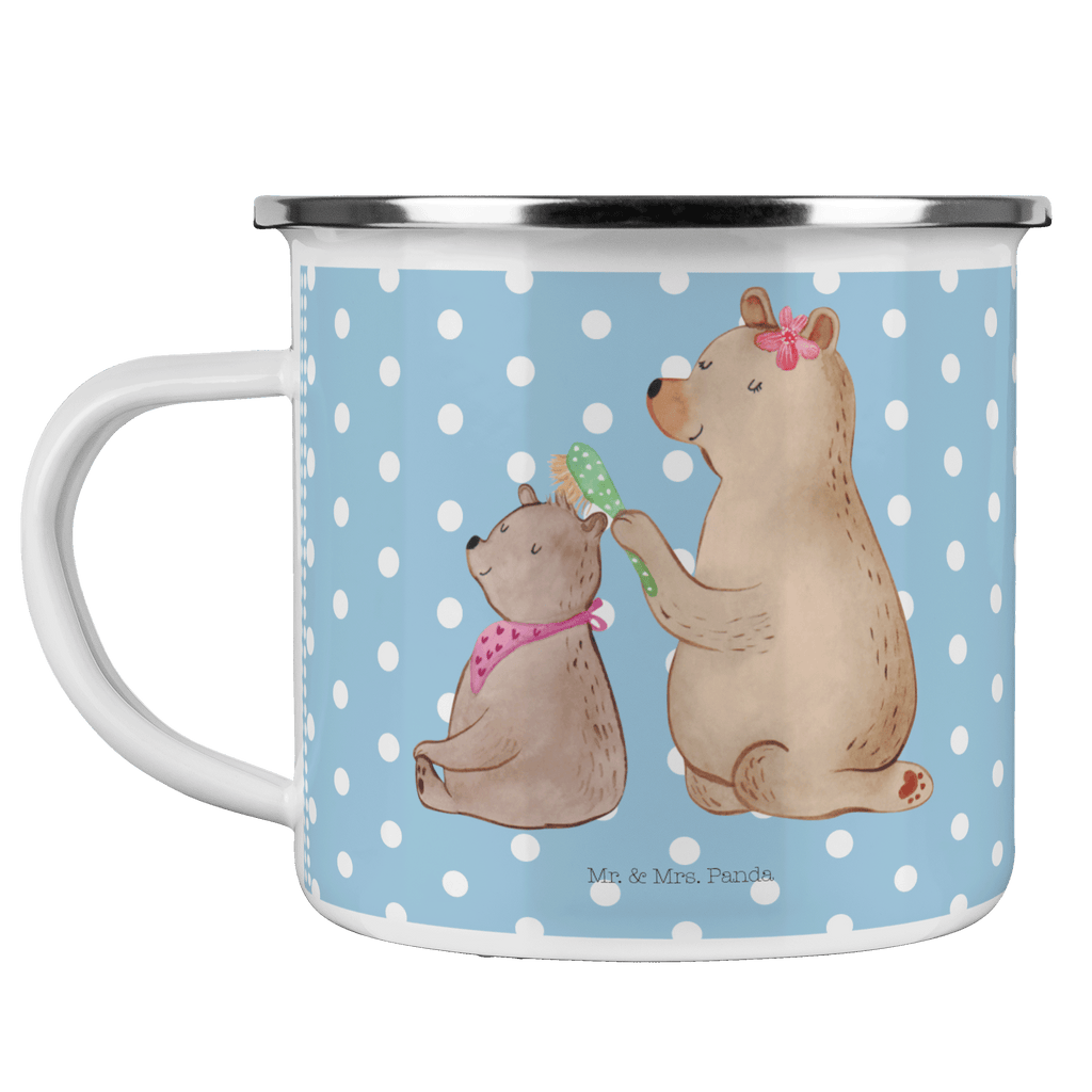 Camping Emaille Tasse Bär mit Kind Campingtasse, Trinkbecher, Metalltasse, Outdoor Tasse, Emaille Trinkbecher, Blechtasse Outdoor, Emaille Campingbecher, Edelstahl Trinkbecher, Metalltasse für Camping, Kaffee Blechtasse, Camping Tasse Metall, Familie, Vatertag, Muttertag, Bruder, Schwester, Mama, Papa, Oma, Opa, Geschenk, Mutti, Mutter