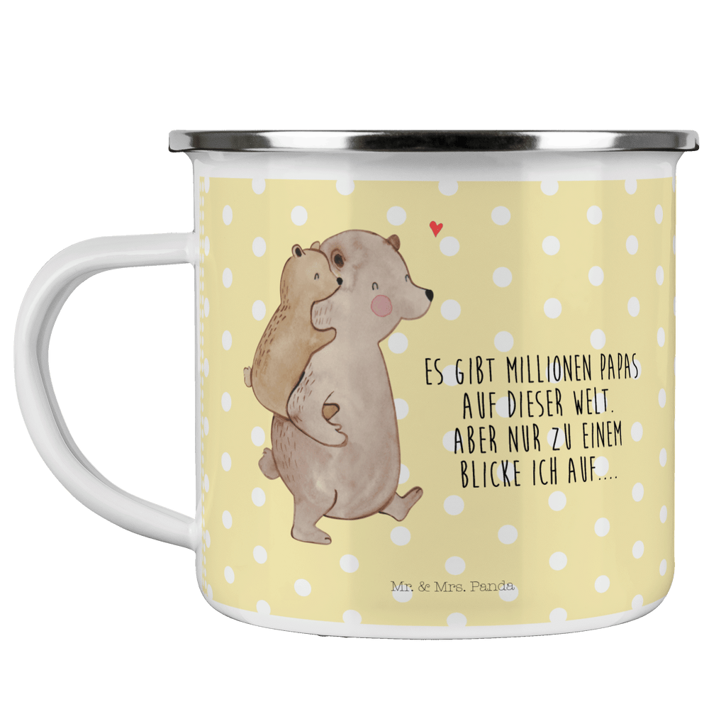 Camping Emaille Tasse Papa Bär Campingtasse, Trinkbecher, Metalltasse, Outdoor Tasse, Emaille Trinkbecher, Blechtasse Outdoor, Emaille Campingbecher, Edelstahl Trinkbecher, Metalltasse für Camping, Kaffee Blechtasse, Camping Tasse Metall, Familie, Vatertag, Muttertag, Bruder, Schwester, Mama, Papa, Oma, Opa, Geschenk, Vater, Papi, Vati, Onkel, Geburtstag