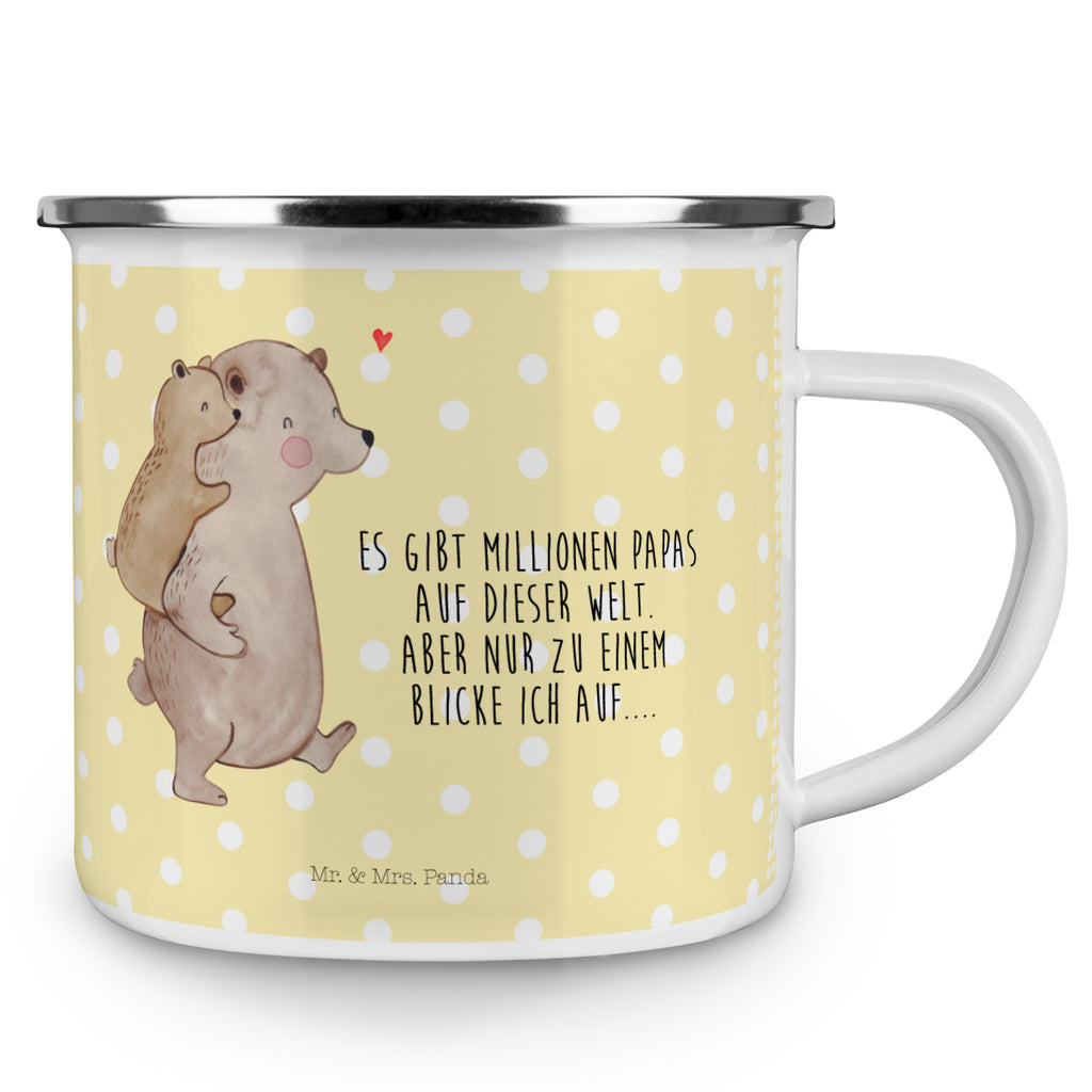 Camping Emaille Tasse Papa Bär Campingtasse, Trinkbecher, Metalltasse, Outdoor Tasse, Emaille Trinkbecher, Blechtasse Outdoor, Emaille Campingbecher, Edelstahl Trinkbecher, Metalltasse für Camping, Kaffee Blechtasse, Camping Tasse Metall, Familie, Vatertag, Muttertag, Bruder, Schwester, Mama, Papa, Oma, Opa, Geschenk, Vater, Papi, Vati, Onkel, Geburtstag