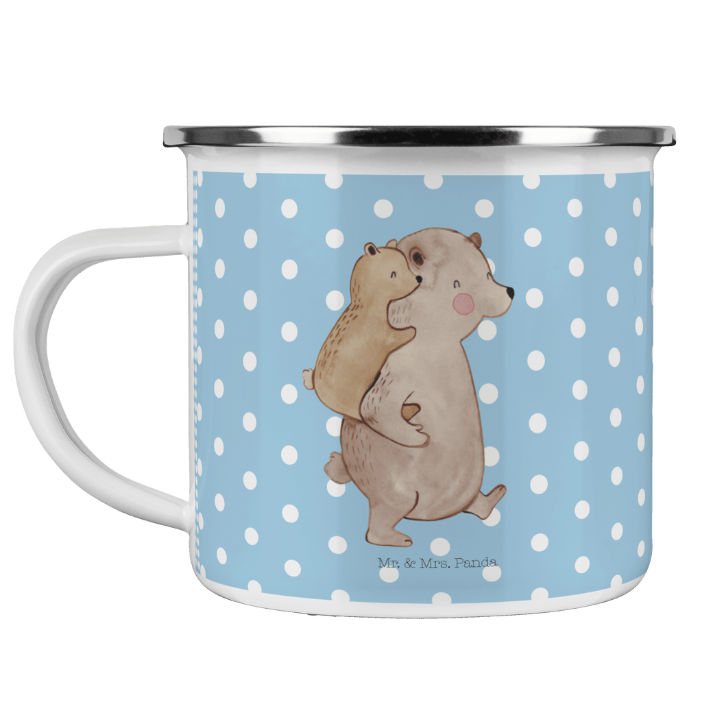 Camping Emaille Tasse Papa Bär Campingtasse, Trinkbecher, Metalltasse, Outdoor Tasse, Emaille Trinkbecher, Blechtasse Outdoor, Emaille Campingbecher, Edelstahl Trinkbecher, Metalltasse für Camping, Kaffee Blechtasse, Camping Tasse Metall, Familie, Vatertag, Muttertag, Bruder, Schwester, Mama, Papa, Oma, Opa, Geschenk, Vater, Papi, Vati, Onkel, Geburtstag