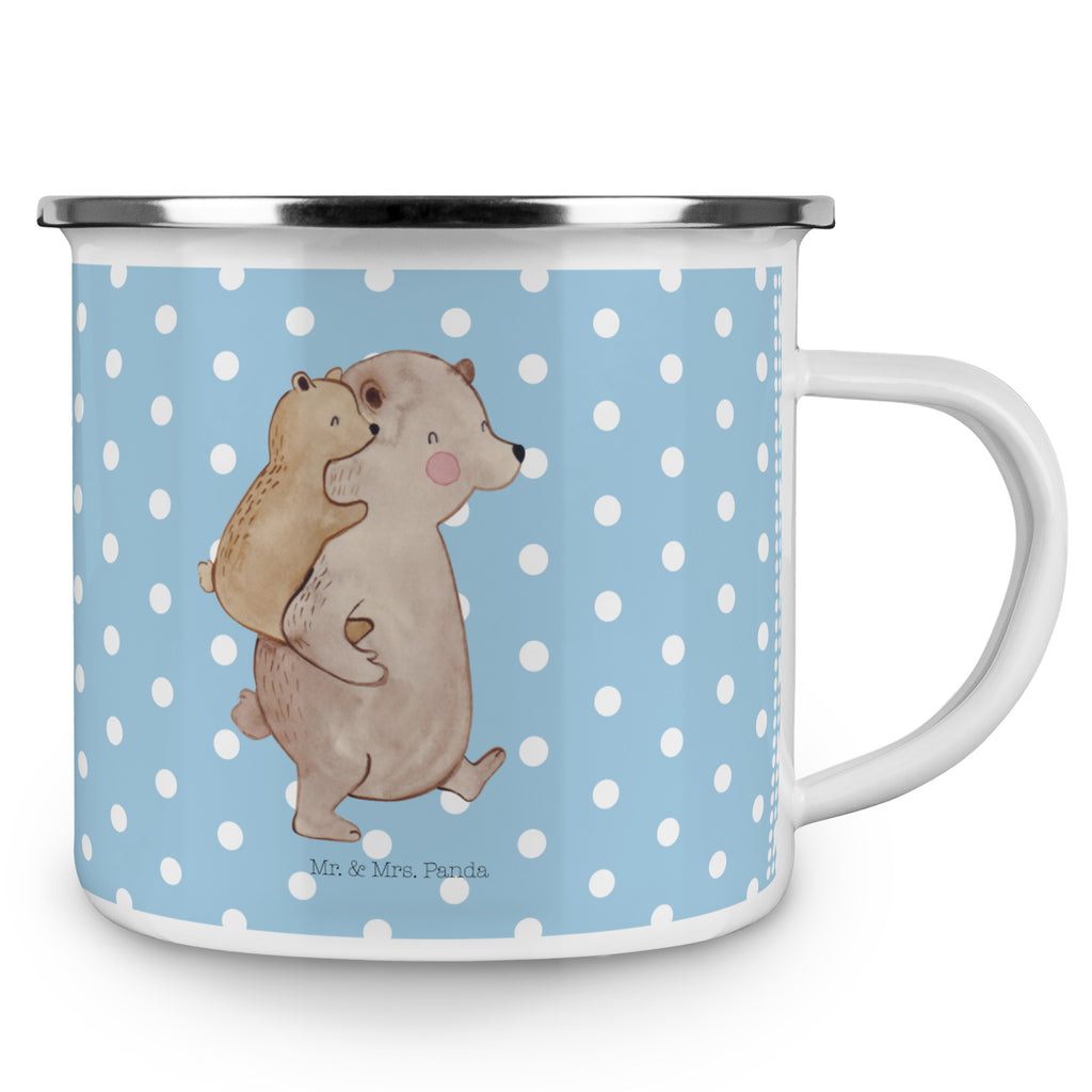 Camping Emaille Tasse Papa Bär Campingtasse, Trinkbecher, Metalltasse, Outdoor Tasse, Emaille Trinkbecher, Blechtasse Outdoor, Emaille Campingbecher, Edelstahl Trinkbecher, Metalltasse für Camping, Kaffee Blechtasse, Camping Tasse Metall, Familie, Vatertag, Muttertag, Bruder, Schwester, Mama, Papa, Oma, Opa, Geschenk, Vater, Papi, Vati, Onkel, Geburtstag