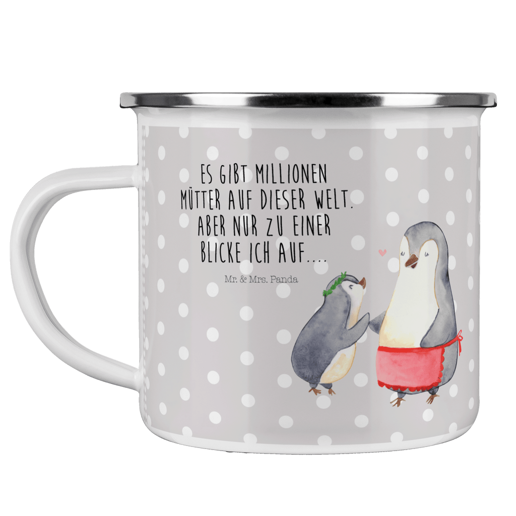 Camping Emaille Tasse Pinguin mit Kind Campingtasse, Trinkbecher, Metalltasse, Outdoor Tasse, Emaille Trinkbecher, Blechtasse Outdoor, Emaille Campingbecher, Edelstahl Trinkbecher, Metalltasse für Camping, Kaffee Blechtasse, Camping Tasse Metall, Familie, Vatertag, Muttertag, Bruder, Schwester, Mama, Papa, Oma, Opa, Geschenk, Mami, Mutti, Mutter, Geburststag