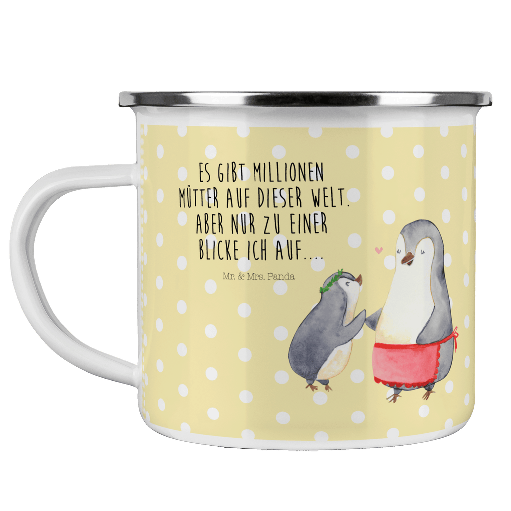 Camping Emaille Tasse Pinguin mit Kind Campingtasse, Trinkbecher, Metalltasse, Outdoor Tasse, Emaille Trinkbecher, Blechtasse Outdoor, Emaille Campingbecher, Edelstahl Trinkbecher, Metalltasse für Camping, Kaffee Blechtasse, Camping Tasse Metall, Familie, Vatertag, Muttertag, Bruder, Schwester, Mama, Papa, Oma, Opa, Geschenk, Mami, Mutti, Mutter, Geburststag