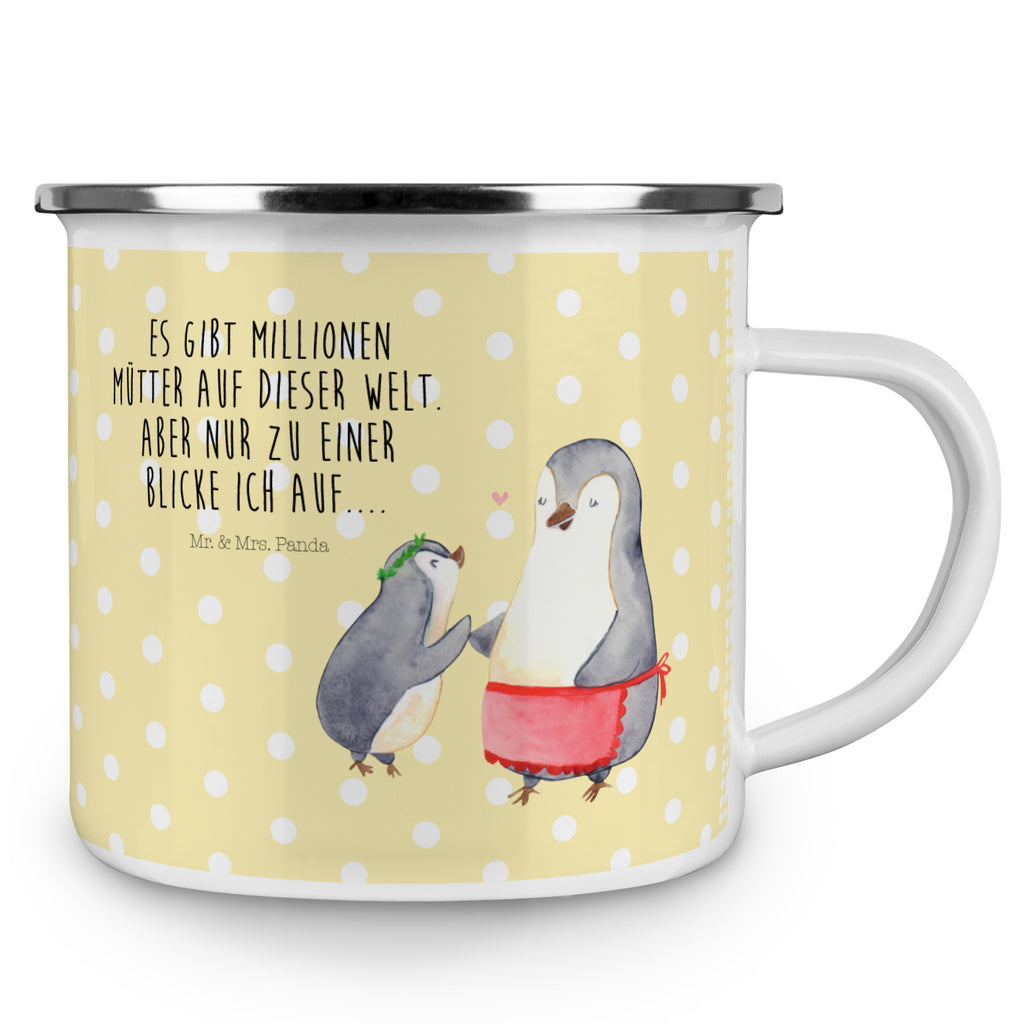 Camping Emaille Tasse Pinguin mit Kind Campingtasse, Trinkbecher, Metalltasse, Outdoor Tasse, Emaille Trinkbecher, Blechtasse Outdoor, Emaille Campingbecher, Edelstahl Trinkbecher, Metalltasse für Camping, Kaffee Blechtasse, Camping Tasse Metall, Familie, Vatertag, Muttertag, Bruder, Schwester, Mama, Papa, Oma, Opa, Geschenk, Mami, Mutti, Mutter, Geburststag