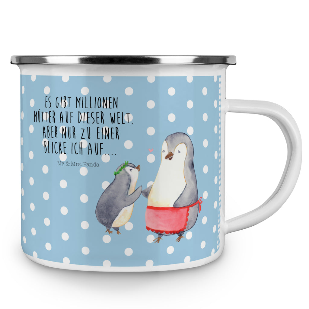 Camping Emaille Tasse Pinguin mit Kind Campingtasse, Trinkbecher, Metalltasse, Outdoor Tasse, Emaille Trinkbecher, Blechtasse Outdoor, Emaille Campingbecher, Edelstahl Trinkbecher, Metalltasse für Camping, Kaffee Blechtasse, Camping Tasse Metall, Familie, Vatertag, Muttertag, Bruder, Schwester, Mama, Papa, Oma, Opa, Geschenk, Mami, Mutti, Mutter, Geburststag