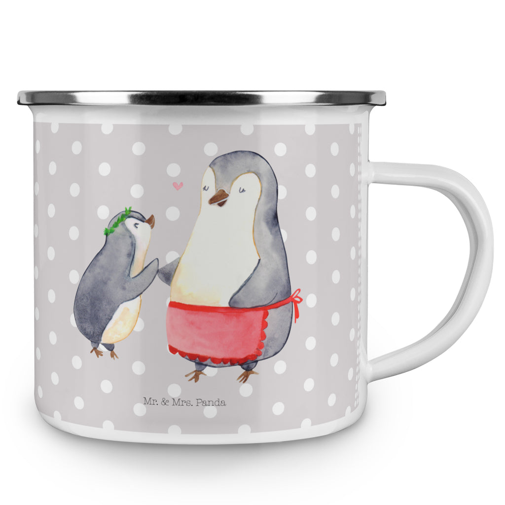 Camping Emaille Tasse Pinguin mit Kind Campingtasse, Trinkbecher, Metalltasse, Outdoor Tasse, Emaille Trinkbecher, Blechtasse Outdoor, Emaille Campingbecher, Edelstahl Trinkbecher, Metalltasse für Camping, Kaffee Blechtasse, Camping Tasse Metall, Familie, Vatertag, Muttertag, Bruder, Schwester, Mama, Papa, Oma, Opa, Geschenk, Mami, Mutti, Mutter, Geburststag