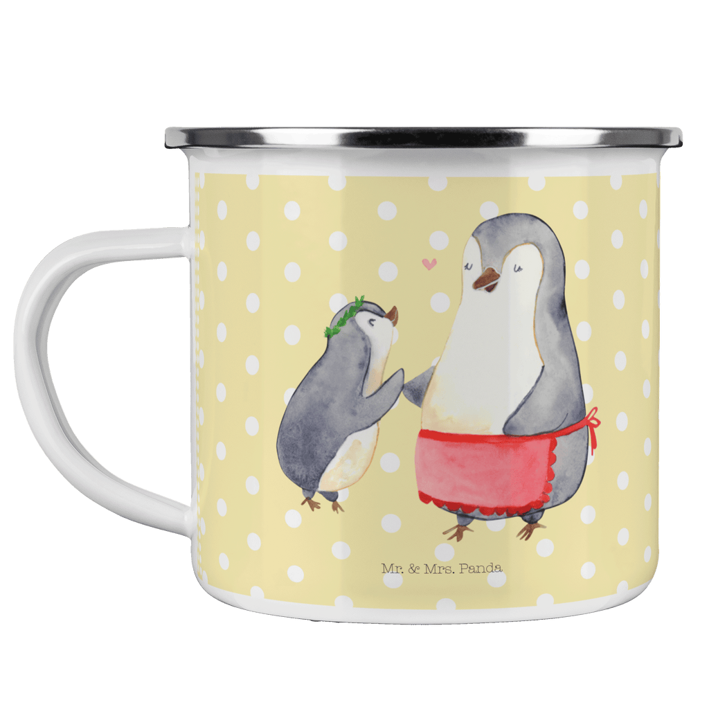 Camping Emaille Tasse Pinguin mit Kind Campingtasse, Trinkbecher, Metalltasse, Outdoor Tasse, Emaille Trinkbecher, Blechtasse Outdoor, Emaille Campingbecher, Edelstahl Trinkbecher, Metalltasse für Camping, Kaffee Blechtasse, Camping Tasse Metall, Familie, Vatertag, Muttertag, Bruder, Schwester, Mama, Papa, Oma, Opa, Geschenk, Mami, Mutti, Mutter, Geburststag