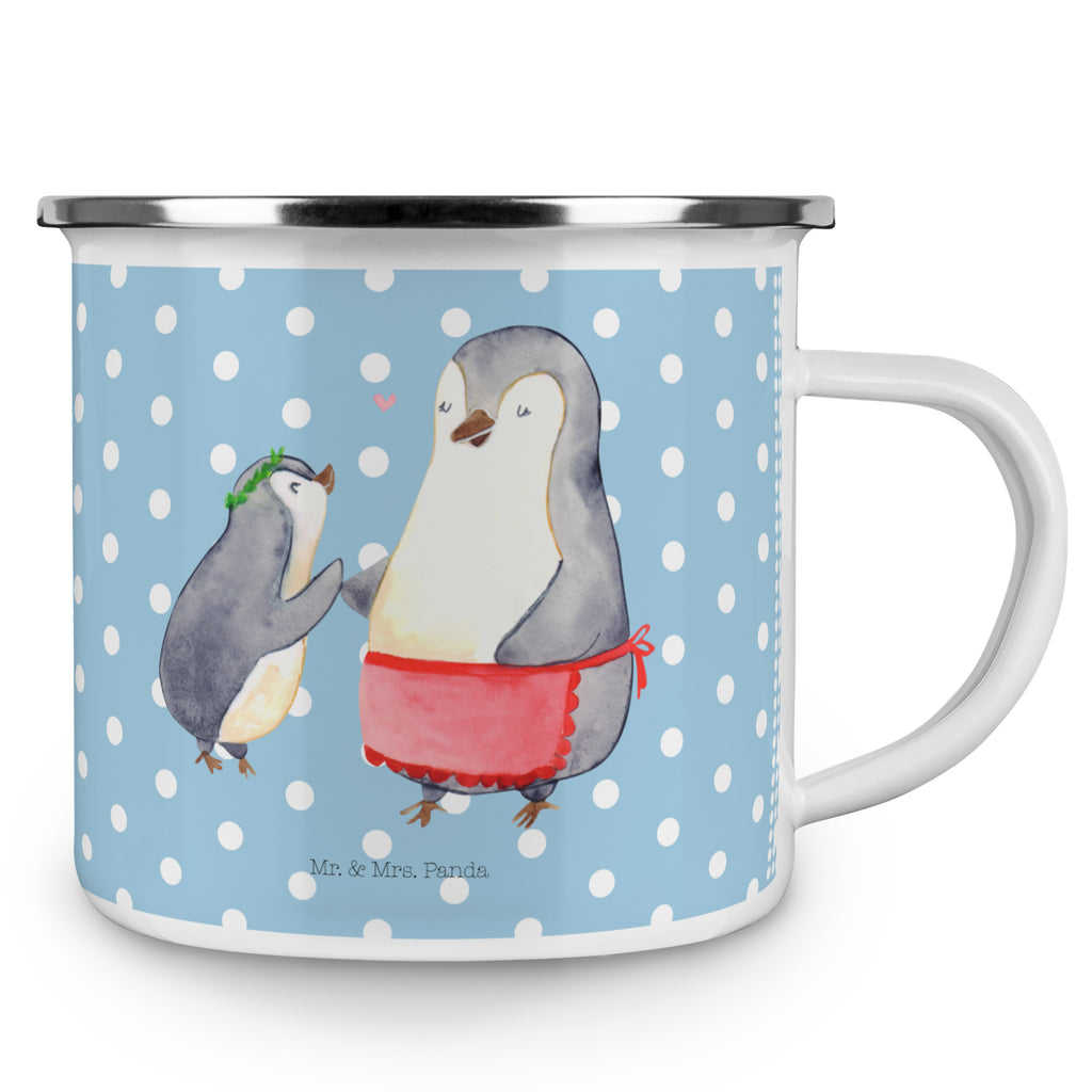 Camping Emaille Tasse Pinguin mit Kind Campingtasse, Trinkbecher, Metalltasse, Outdoor Tasse, Emaille Trinkbecher, Blechtasse Outdoor, Emaille Campingbecher, Edelstahl Trinkbecher, Metalltasse für Camping, Kaffee Blechtasse, Camping Tasse Metall, Familie, Vatertag, Muttertag, Bruder, Schwester, Mama, Papa, Oma, Opa, Geschenk, Mami, Mutti, Mutter, Geburststag
