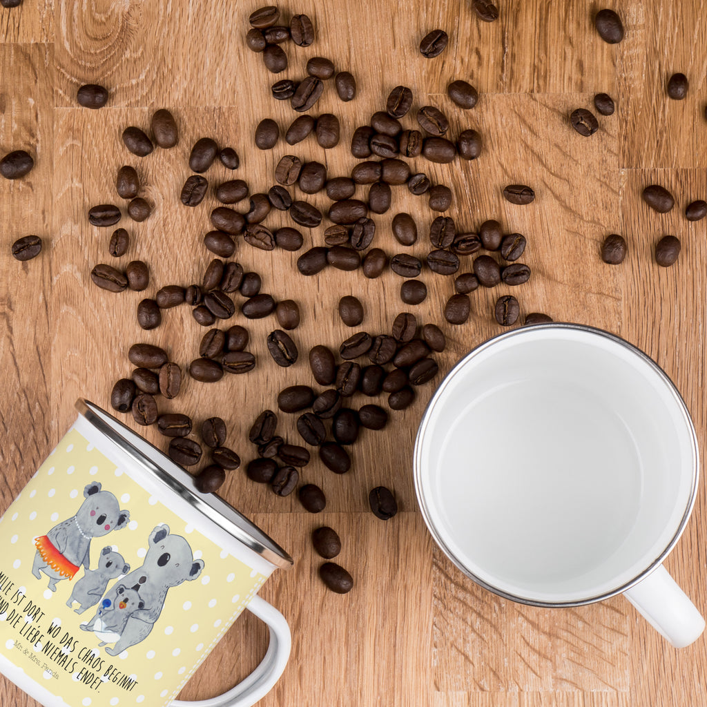 Camping Emaille Tasse Koala Familie Campingtasse, Trinkbecher, Metalltasse, Outdoor Tasse, Emaille Trinkbecher, Blechtasse Outdoor, Emaille Campingbecher, Edelstahl Trinkbecher, Metalltasse für Camping, Kaffee Blechtasse, Camping Tasse Metall, Familie, Vatertag, Muttertag, Bruder, Schwester, Mama, Papa, Oma, Opa, Koala, Koalas, Family, Kinder, Geschwister, Familienleben