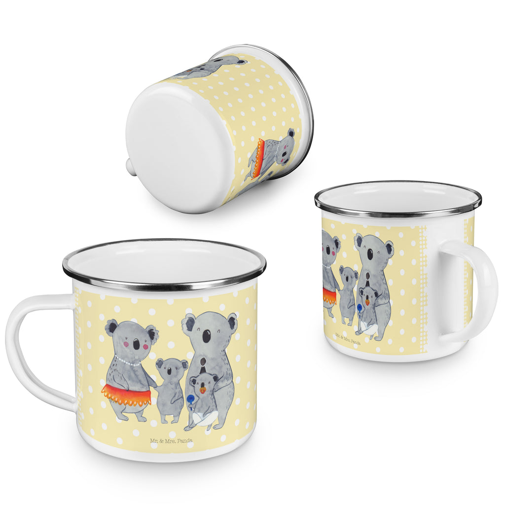Camping Emaille Tasse Koala Familie Campingtasse, Trinkbecher, Metalltasse, Outdoor Tasse, Emaille Trinkbecher, Blechtasse Outdoor, Emaille Campingbecher, Edelstahl Trinkbecher, Metalltasse für Camping, Kaffee Blechtasse, Camping Tasse Metall, Familie, Vatertag, Muttertag, Bruder, Schwester, Mama, Papa, Oma, Opa, Koala, Koalas, Family, Kinder, Geschwister, Familienleben