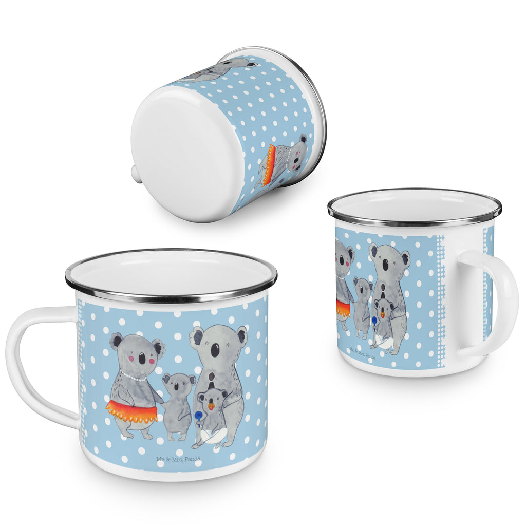 Camping Emaille Tasse Koala Familie Campingtasse, Trinkbecher, Metalltasse, Outdoor Tasse, Emaille Trinkbecher, Blechtasse Outdoor, Emaille Campingbecher, Edelstahl Trinkbecher, Metalltasse für Camping, Kaffee Blechtasse, Camping Tasse Metall, Familie, Vatertag, Muttertag, Bruder, Schwester, Mama, Papa, Oma, Opa, Koala, Koalas, Family, Kinder, Geschwister, Familienleben