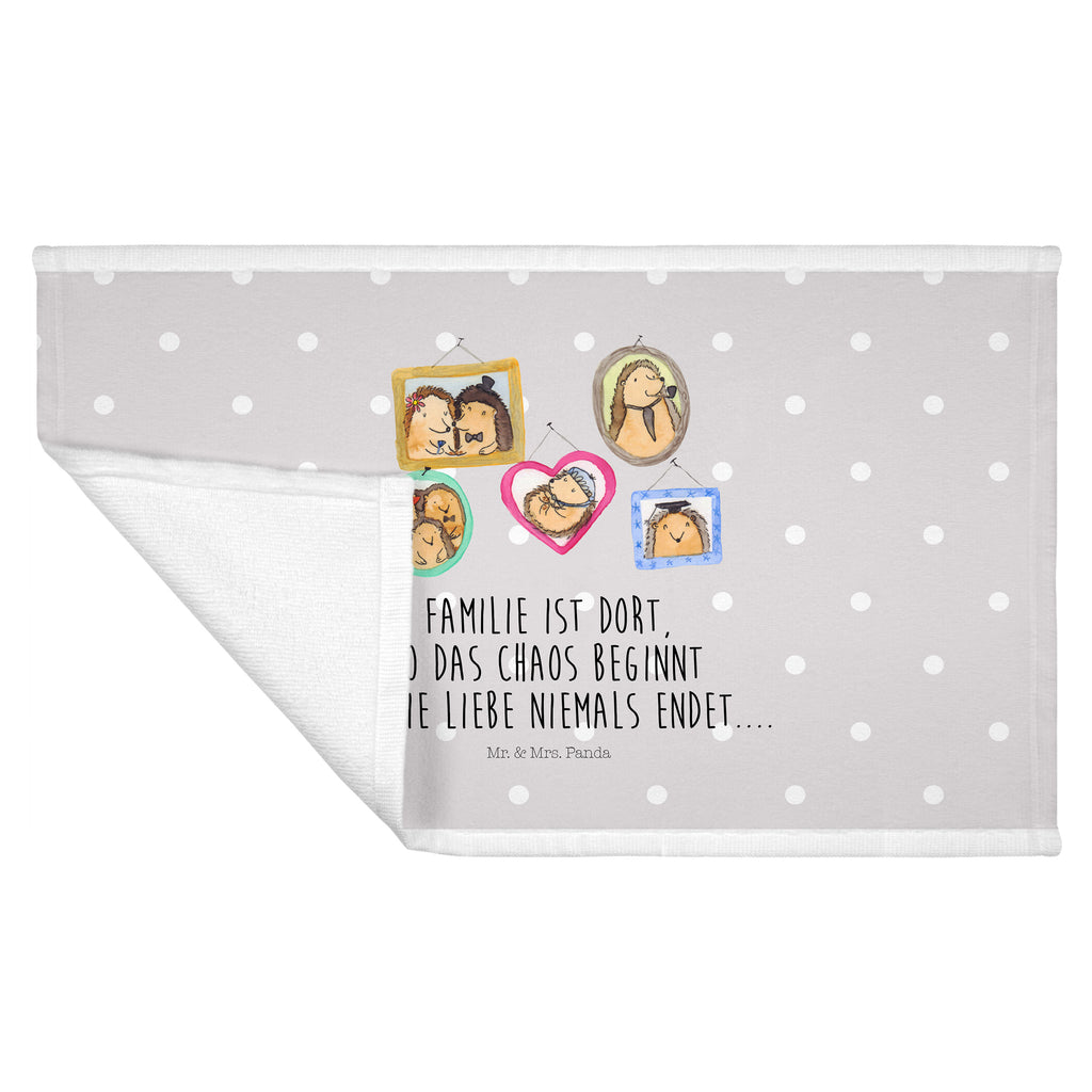 Gäste Handtuch Igel Familie Gästetuch, Reisehandtuch, Sport Handtuch, Frottier, Kinder Handtuch, Familie, Vatertag, Muttertag, Bruder, Schwester, Mama, Papa, Oma, Opa, Liebe, Igel, Bilder, Zusammenhalt, Glück