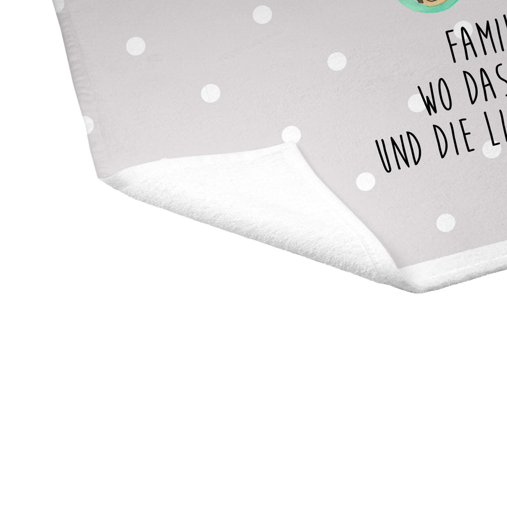 Gäste Handtuch Igel Familie Gästetuch, Reisehandtuch, Sport Handtuch, Frottier, Kinder Handtuch, Familie, Vatertag, Muttertag, Bruder, Schwester, Mama, Papa, Oma, Opa, Liebe, Igel, Bilder, Zusammenhalt, Glück