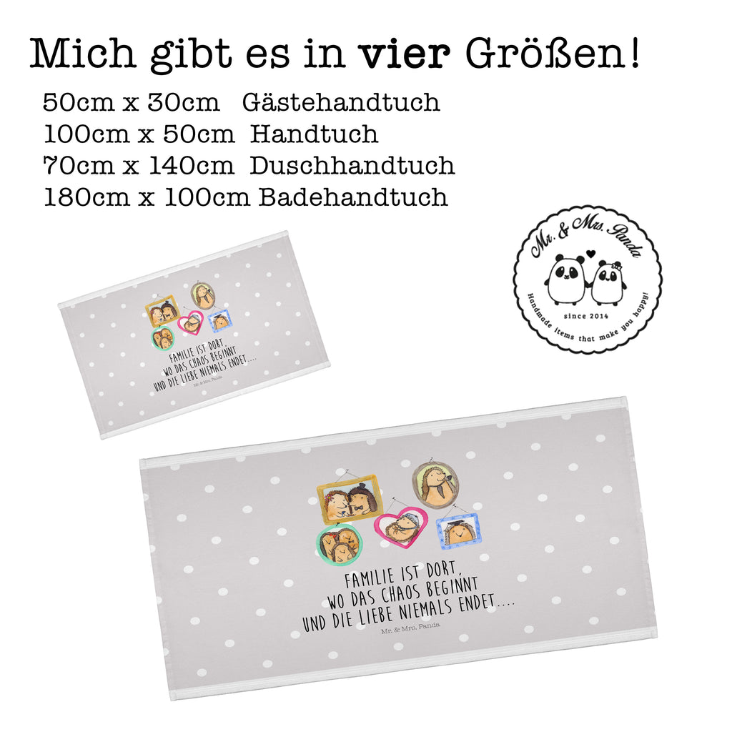Gäste Handtuch Igel Familie Gästetuch, Reisehandtuch, Sport Handtuch, Frottier, Kinder Handtuch, Familie, Vatertag, Muttertag, Bruder, Schwester, Mama, Papa, Oma, Opa, Liebe, Igel, Bilder, Zusammenhalt, Glück