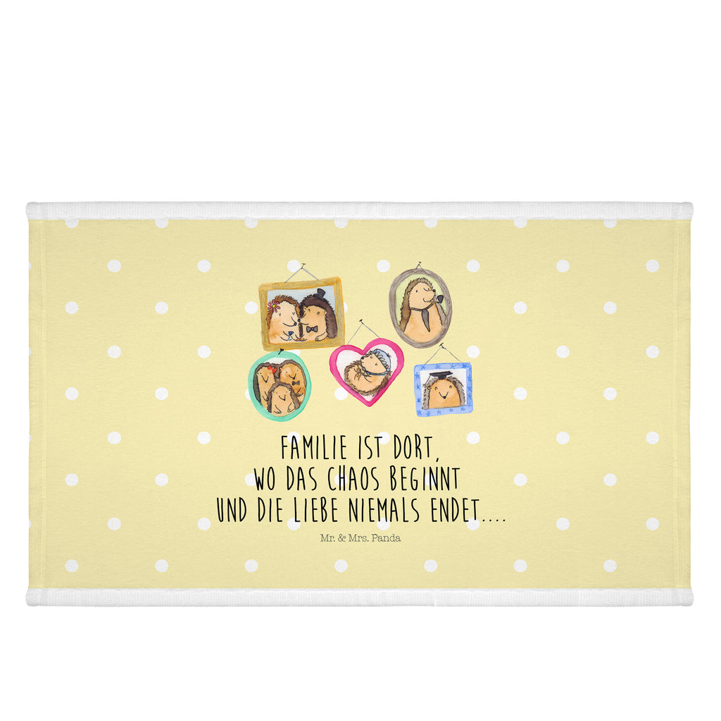 Gäste Handtuch Igel Familie Gästetuch, Reisehandtuch, Sport Handtuch, Frottier, Kinder Handtuch, Familie, Vatertag, Muttertag, Bruder, Schwester, Mama, Papa, Oma, Opa, Liebe, Igel, Bilder, Zusammenhalt, Glück