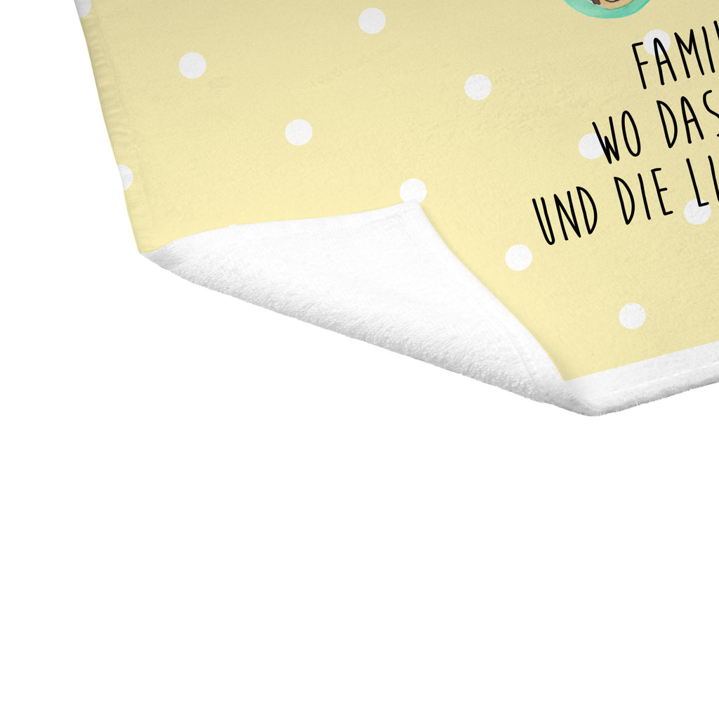 Gäste Handtuch Igel Familie Gästetuch, Reisehandtuch, Sport Handtuch, Frottier, Kinder Handtuch, Familie, Vatertag, Muttertag, Bruder, Schwester, Mama, Papa, Oma, Opa, Liebe, Igel, Bilder, Zusammenhalt, Glück