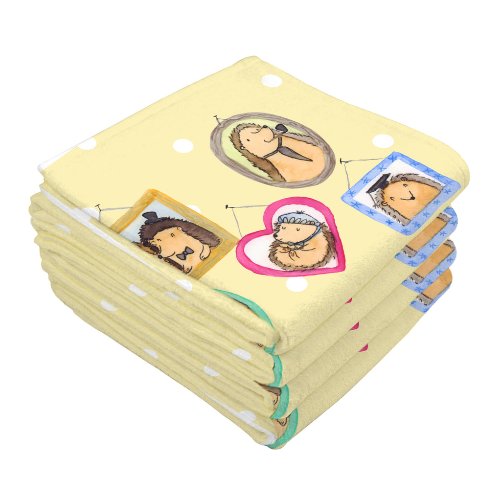 Gäste Handtuch Igel Familie Gästetuch, Reisehandtuch, Sport Handtuch, Frottier, Kinder Handtuch, Familie, Vatertag, Muttertag, Bruder, Schwester, Mama, Papa, Oma, Opa, Liebe, Igel, Bilder, Zusammenhalt, Glück