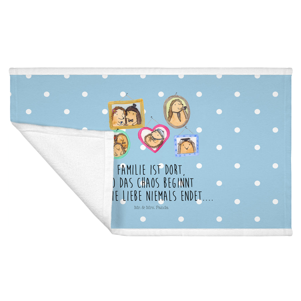 Gäste Handtuch Igel Familie Gästetuch, Reisehandtuch, Sport Handtuch, Frottier, Kinder Handtuch, Familie, Vatertag, Muttertag, Bruder, Schwester, Mama, Papa, Oma, Opa, Liebe, Igel, Bilder, Zusammenhalt, Glück