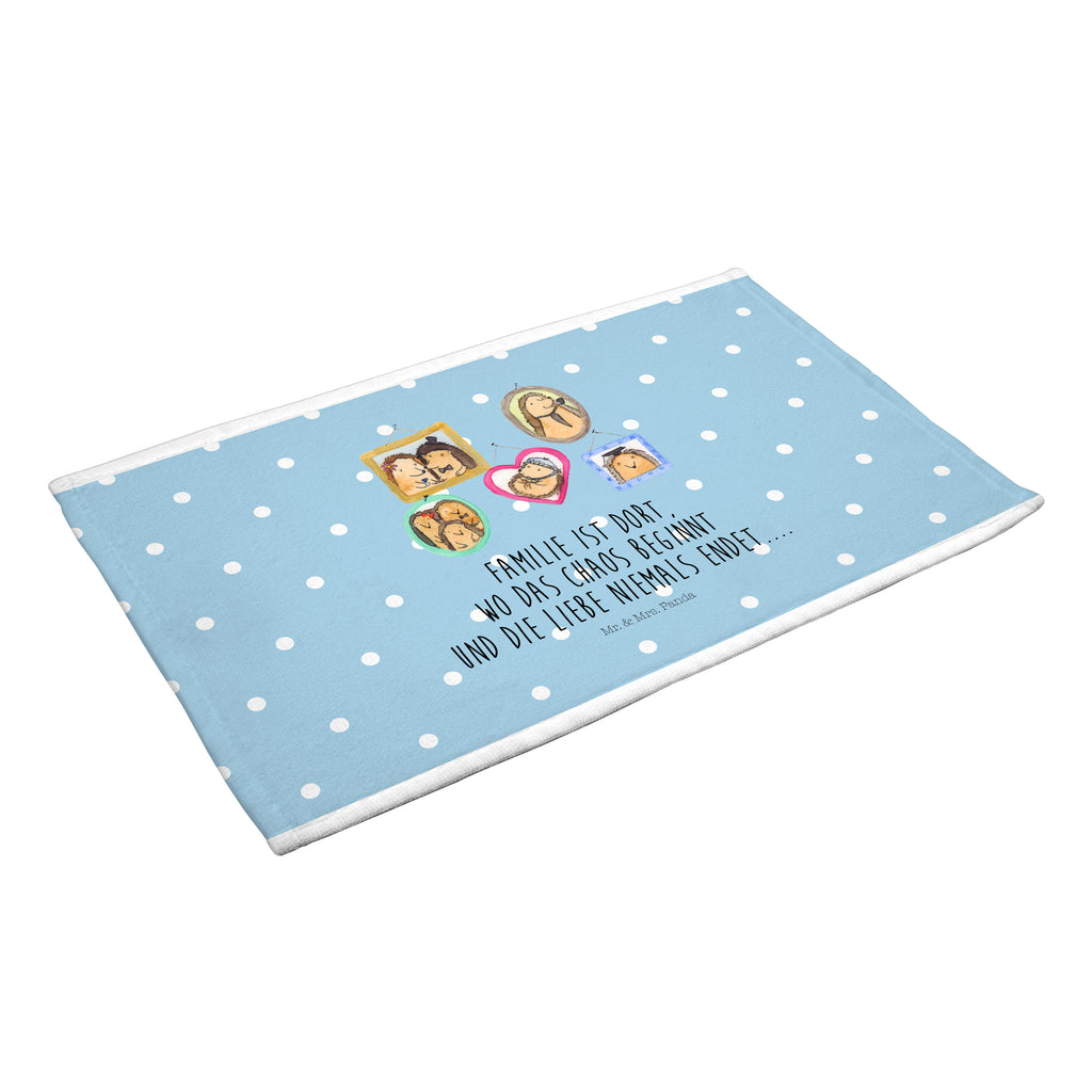 Gäste Handtuch Igel Familie Gästetuch, Reisehandtuch, Sport Handtuch, Frottier, Kinder Handtuch, Familie, Vatertag, Muttertag, Bruder, Schwester, Mama, Papa, Oma, Opa, Liebe, Igel, Bilder, Zusammenhalt, Glück