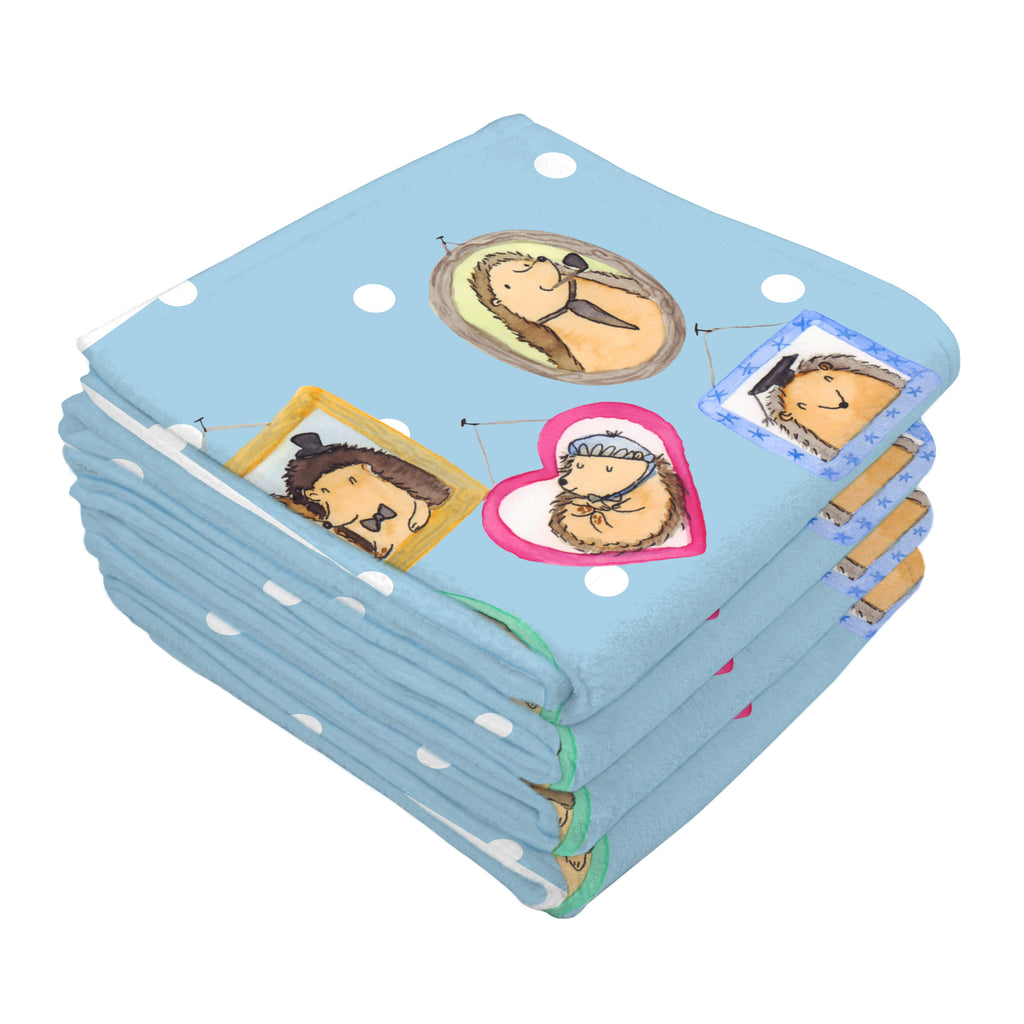 Gäste Handtuch Igel Familie Gästetuch, Reisehandtuch, Sport Handtuch, Frottier, Kinder Handtuch, Familie, Vatertag, Muttertag, Bruder, Schwester, Mama, Papa, Oma, Opa, Liebe, Igel, Bilder, Zusammenhalt, Glück