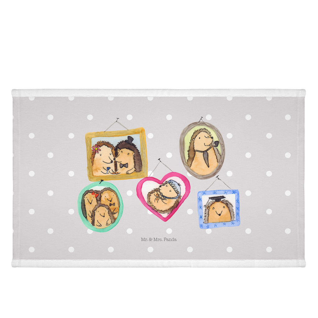 Gäste Handtuch Igel Familie Gästetuch, Reisehandtuch, Sport Handtuch, Frottier, Kinder Handtuch, Familie, Vatertag, Muttertag, Bruder, Schwester, Mama, Papa, Oma, Opa, Liebe, Igel, Bilder, Zusammenhalt, Glück
