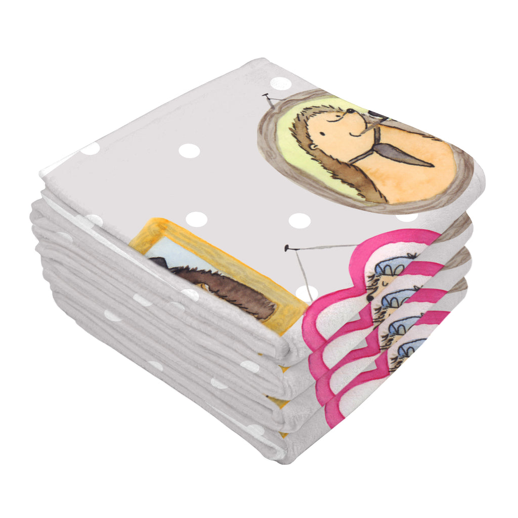 Gäste Handtuch Igel Familie Gästetuch, Reisehandtuch, Sport Handtuch, Frottier, Kinder Handtuch, Familie, Vatertag, Muttertag, Bruder, Schwester, Mama, Papa, Oma, Opa, Liebe, Igel, Bilder, Zusammenhalt, Glück