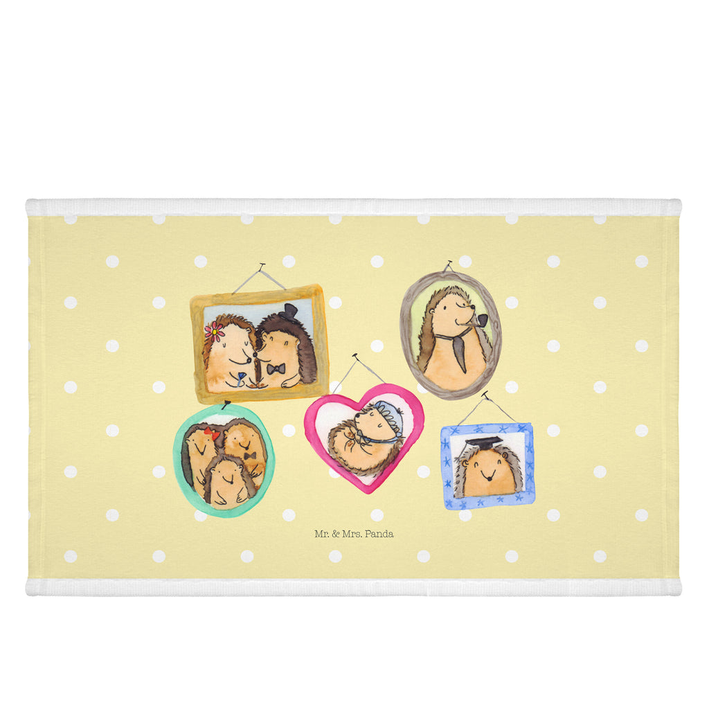 Gäste Handtuch Igel Familie Gästetuch, Reisehandtuch, Sport Handtuch, Frottier, Kinder Handtuch, Familie, Vatertag, Muttertag, Bruder, Schwester, Mama, Papa, Oma, Opa, Liebe, Igel, Bilder, Zusammenhalt, Glück