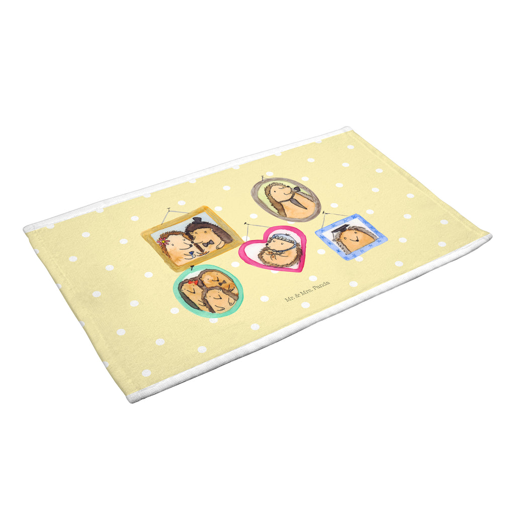 Gäste Handtuch Igel Familie Gästetuch, Reisehandtuch, Sport Handtuch, Frottier, Kinder Handtuch, Familie, Vatertag, Muttertag, Bruder, Schwester, Mama, Papa, Oma, Opa, Liebe, Igel, Bilder, Zusammenhalt, Glück