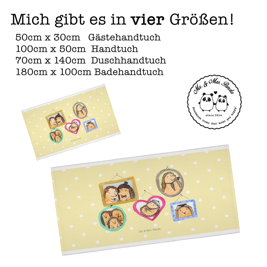 Gäste Handtuch Igel Familie Gästetuch, Reisehandtuch, Sport Handtuch, Frottier, Kinder Handtuch, Familie, Vatertag, Muttertag, Bruder, Schwester, Mama, Papa, Oma, Opa, Liebe, Igel, Bilder, Zusammenhalt, Glück