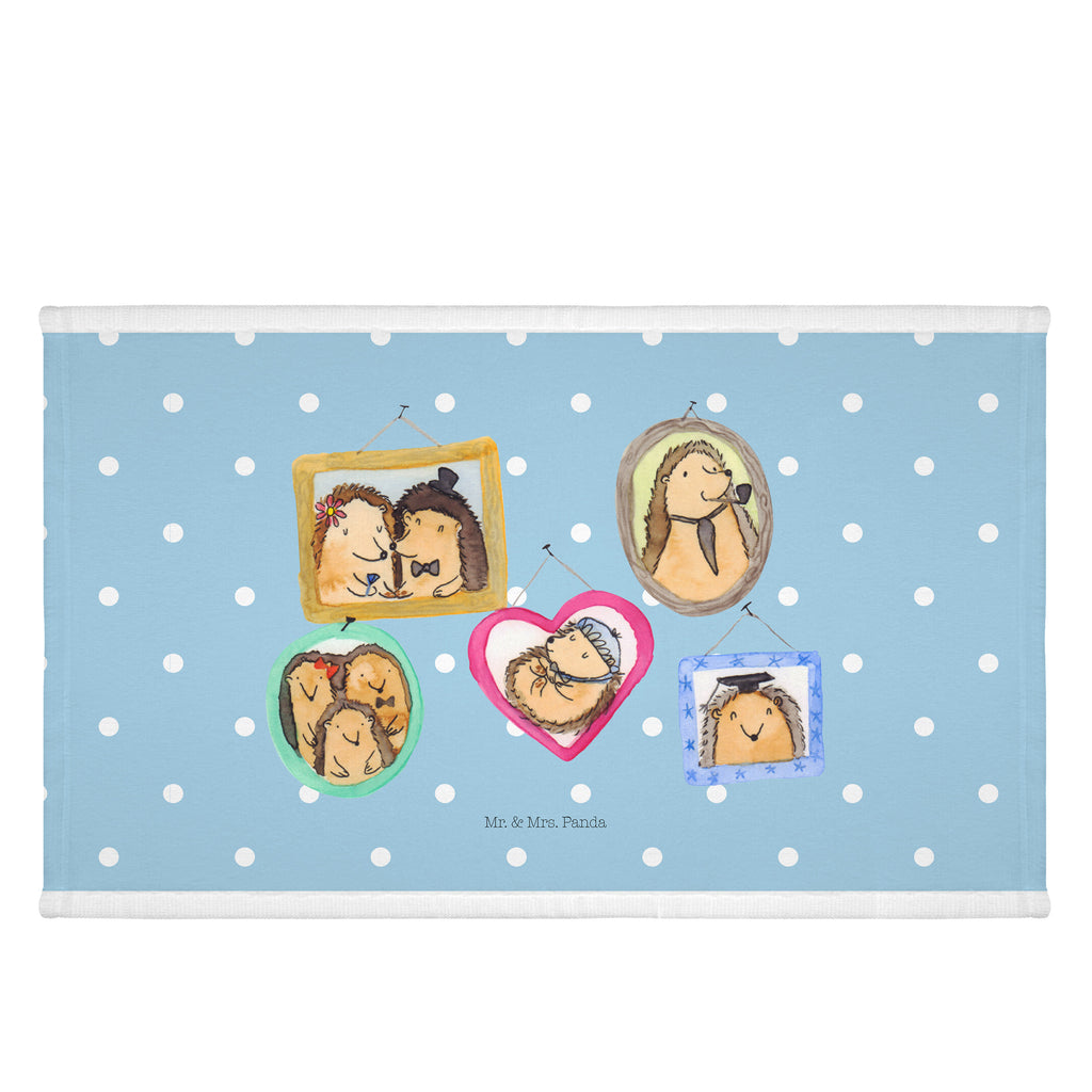 Gäste Handtuch Igel Familie Gästetuch, Reisehandtuch, Sport Handtuch, Frottier, Kinder Handtuch, Familie, Vatertag, Muttertag, Bruder, Schwester, Mama, Papa, Oma, Opa, Liebe, Igel, Bilder, Zusammenhalt, Glück