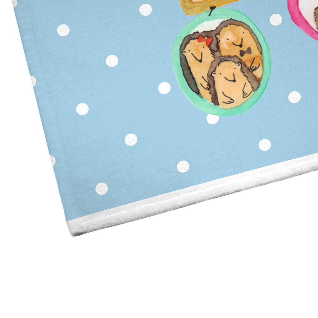 Gäste Handtuch Igel Familie Gästetuch, Reisehandtuch, Sport Handtuch, Frottier, Kinder Handtuch, Familie, Vatertag, Muttertag, Bruder, Schwester, Mama, Papa, Oma, Opa, Liebe, Igel, Bilder, Zusammenhalt, Glück