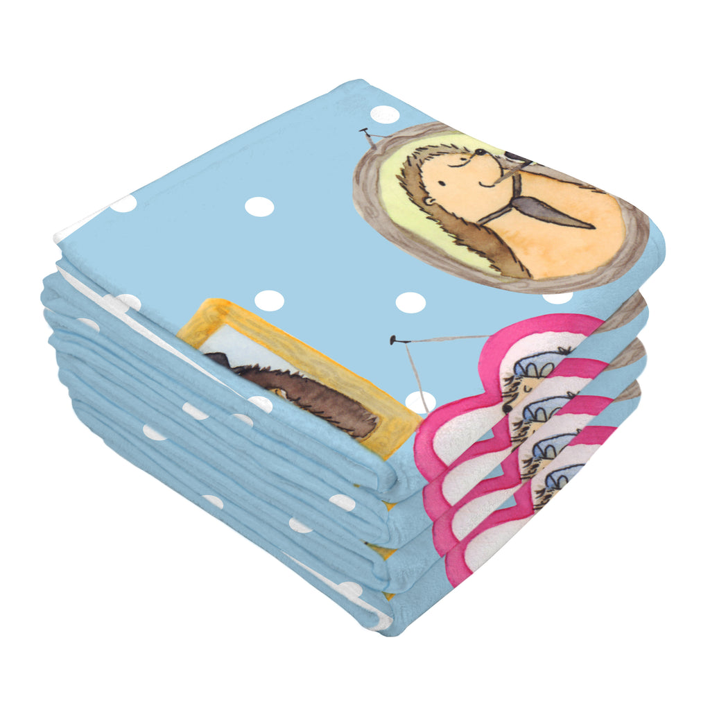 Gäste Handtuch Igel Familie Gästetuch, Reisehandtuch, Sport Handtuch, Frottier, Kinder Handtuch, Familie, Vatertag, Muttertag, Bruder, Schwester, Mama, Papa, Oma, Opa, Liebe, Igel, Bilder, Zusammenhalt, Glück