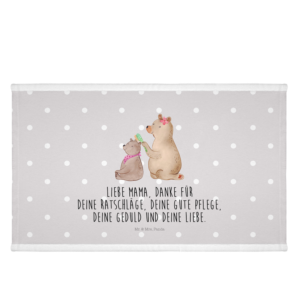 Gäste Handtuch Bär mit Kind Gästetuch, Reisehandtuch, Sport Handtuch, Frottier, Kinder Handtuch, Familie, Vatertag, Muttertag, Bruder, Schwester, Mama, Papa, Oma, Opa, Geschenk, Mutti, Mutter