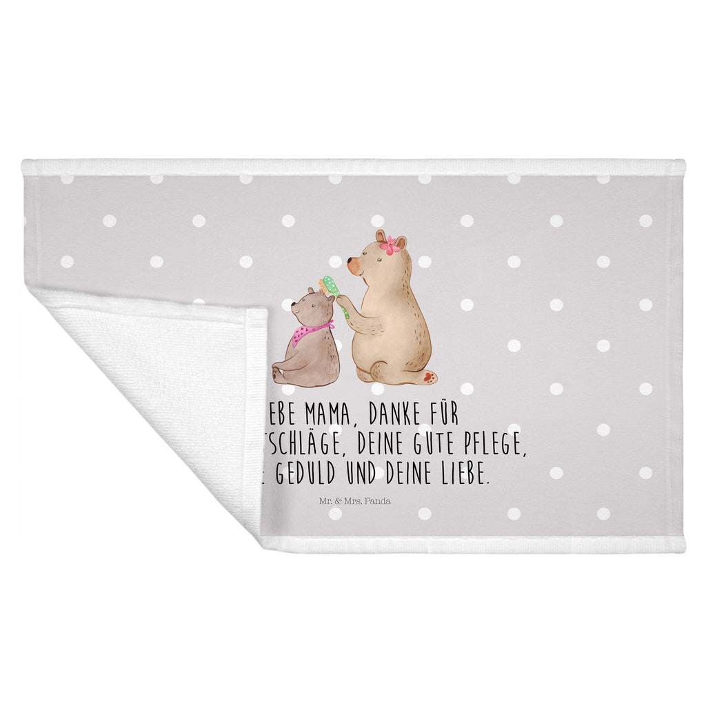 Gäste Handtuch Bär mit Kind Gästetuch, Reisehandtuch, Sport Handtuch, Frottier, Kinder Handtuch, Familie, Vatertag, Muttertag, Bruder, Schwester, Mama, Papa, Oma, Opa, Geschenk, Mutti, Mutter