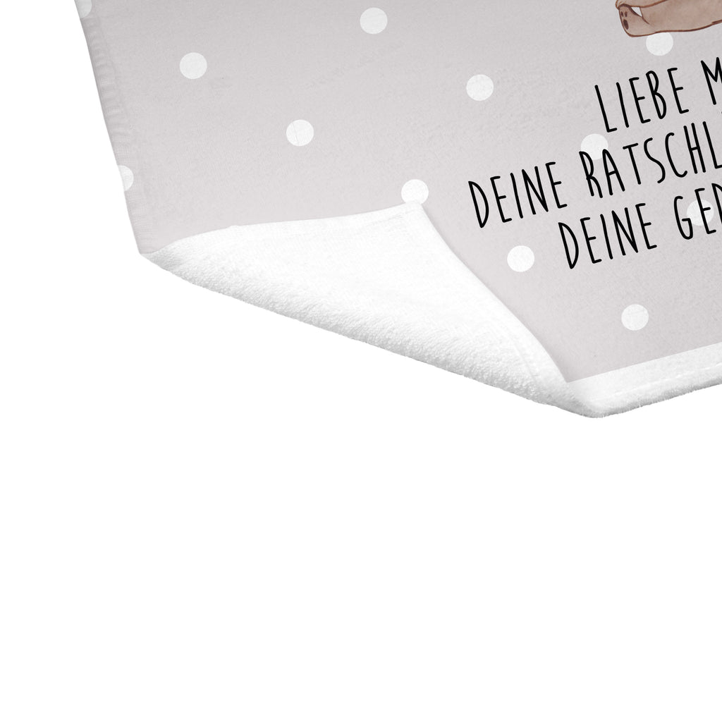 Gäste Handtuch Bär mit Kind Gästetuch, Reisehandtuch, Sport Handtuch, Frottier, Kinder Handtuch, Familie, Vatertag, Muttertag, Bruder, Schwester, Mama, Papa, Oma, Opa, Geschenk, Mutti, Mutter