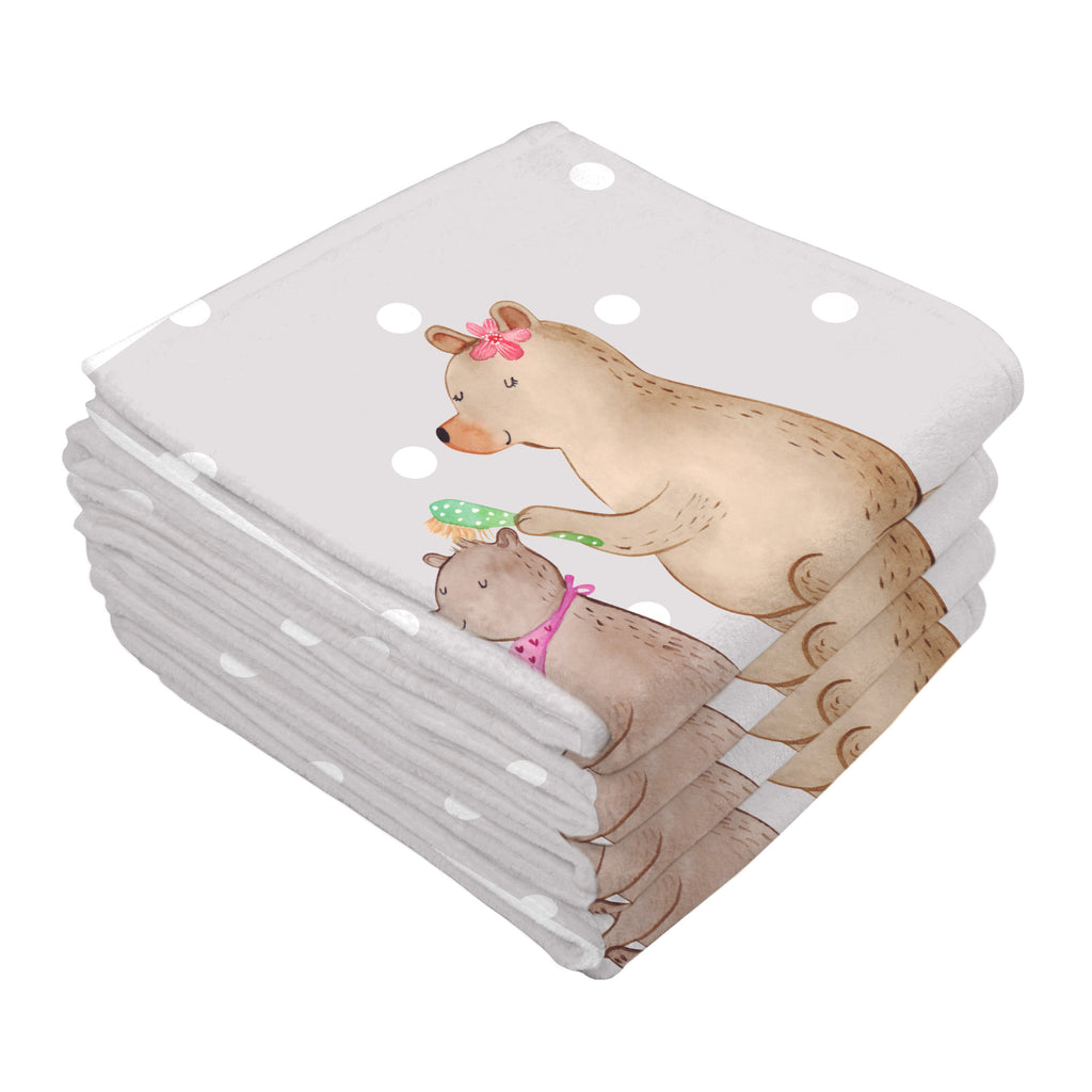Gäste Handtuch Bär mit Kind Gästetuch, Reisehandtuch, Sport Handtuch, Frottier, Kinder Handtuch, Familie, Vatertag, Muttertag, Bruder, Schwester, Mama, Papa, Oma, Opa, Geschenk, Mutti, Mutter