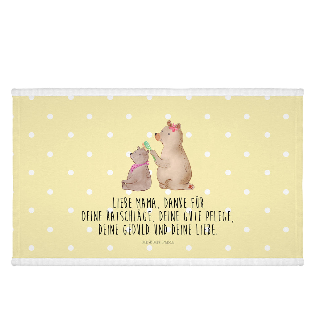 Gäste Handtuch Bär mit Kind Gästetuch, Reisehandtuch, Sport Handtuch, Frottier, Kinder Handtuch, Familie, Vatertag, Muttertag, Bruder, Schwester, Mama, Papa, Oma, Opa, Geschenk, Mutti, Mutter
