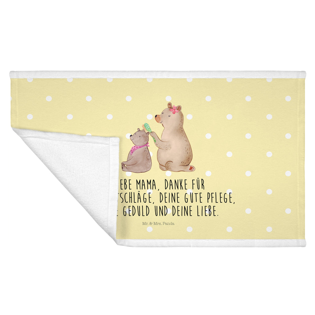 Gäste Handtuch Bär mit Kind Gästetuch, Reisehandtuch, Sport Handtuch, Frottier, Kinder Handtuch, Familie, Vatertag, Muttertag, Bruder, Schwester, Mama, Papa, Oma, Opa, Geschenk, Mutti, Mutter