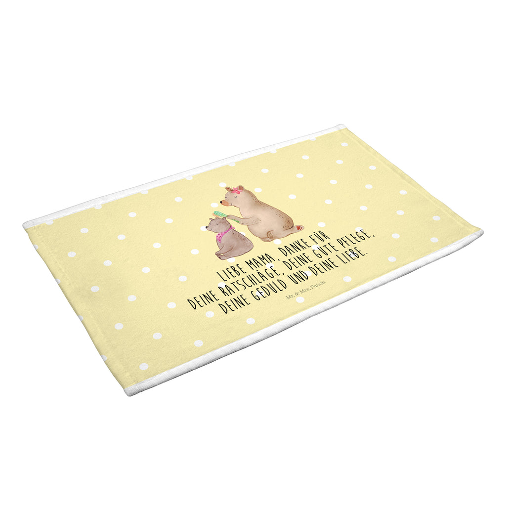 Gäste Handtuch Bär mit Kind Gästetuch, Reisehandtuch, Sport Handtuch, Frottier, Kinder Handtuch, Familie, Vatertag, Muttertag, Bruder, Schwester, Mama, Papa, Oma, Opa, Geschenk, Mutti, Mutter