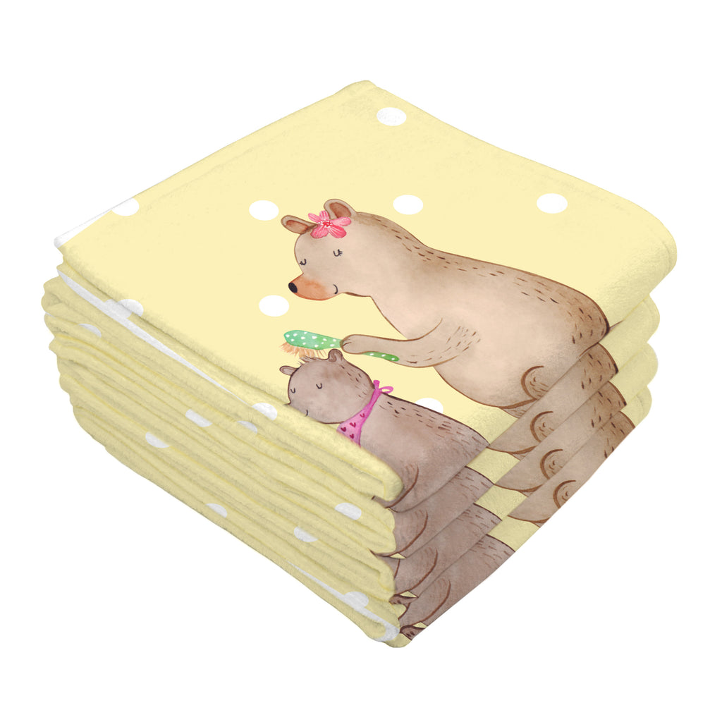 Gäste Handtuch Bär mit Kind Gästetuch, Reisehandtuch, Sport Handtuch, Frottier, Kinder Handtuch, Familie, Vatertag, Muttertag, Bruder, Schwester, Mama, Papa, Oma, Opa, Geschenk, Mutti, Mutter