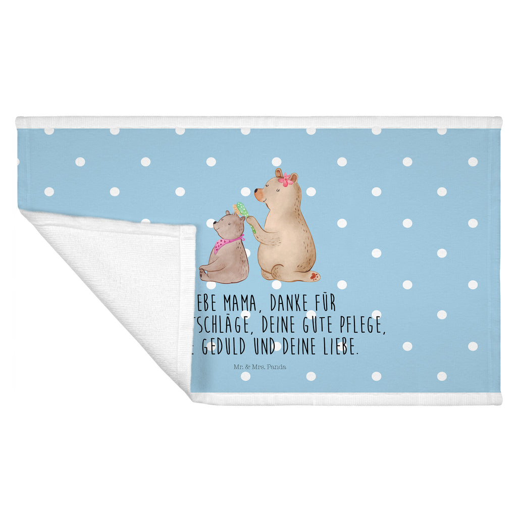 Gäste Handtuch Bär mit Kind Gästetuch, Reisehandtuch, Sport Handtuch, Frottier, Kinder Handtuch, Familie, Vatertag, Muttertag, Bruder, Schwester, Mama, Papa, Oma, Opa, Geschenk, Mutti, Mutter