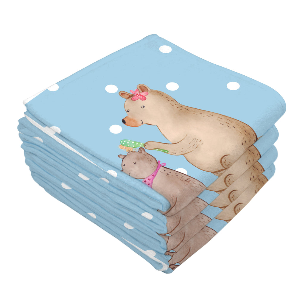 Gäste Handtuch Bär mit Kind Gästetuch, Reisehandtuch, Sport Handtuch, Frottier, Kinder Handtuch, Familie, Vatertag, Muttertag, Bruder, Schwester, Mama, Papa, Oma, Opa, Geschenk, Mutti, Mutter